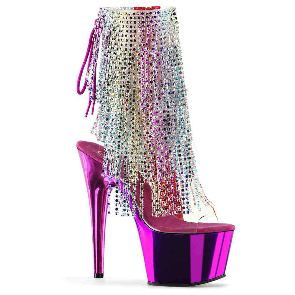 Pleaser - ADORE1017RSF Bottes de plateforme, Pole dance chaussures - Chaussures de pole dance - Multicolore Product image